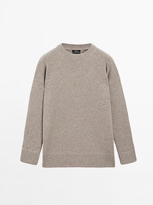 Pull oversize en maille 100 % cachemire