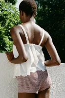 TOP BRODÉ FLEURS
