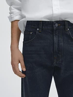 Jean regular fit overdyed en coton