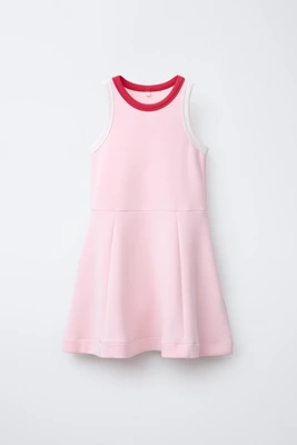 CONTRAST MODAL DRESS