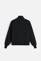 ZIPPERED HEAVY WEIGHT SWEATSHIRT