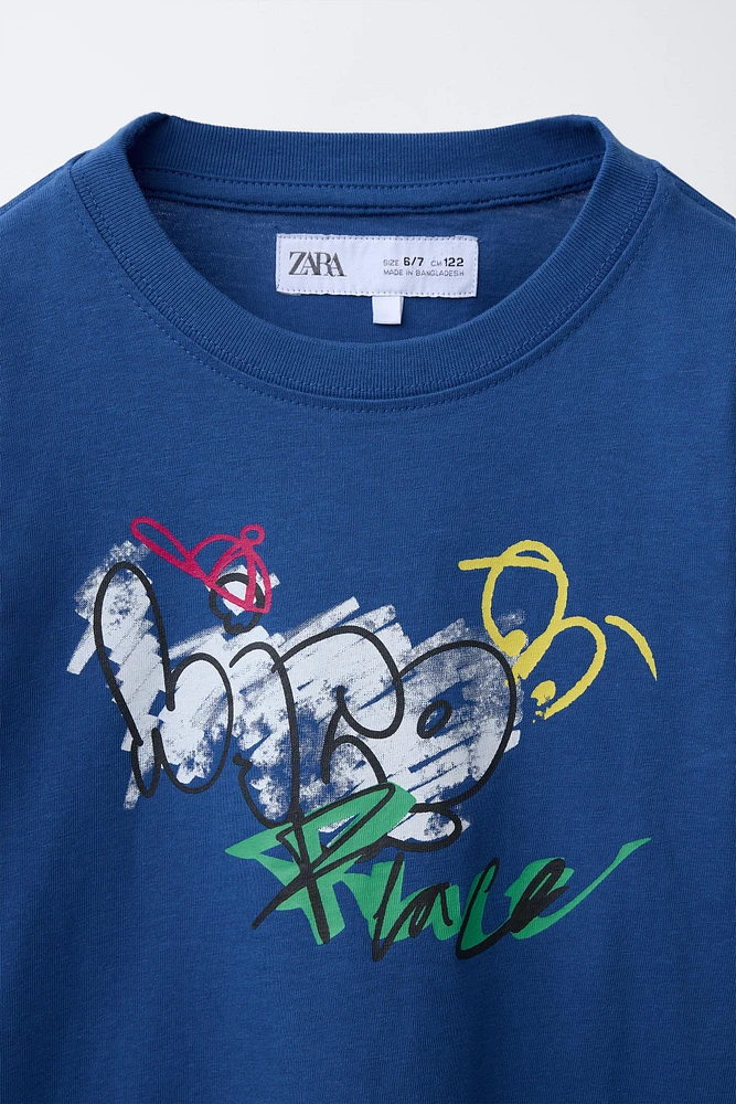 GRAFFITI PRINT T-SHIRT