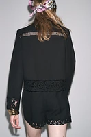 ZW COLLECTION CROCHET SHIRT