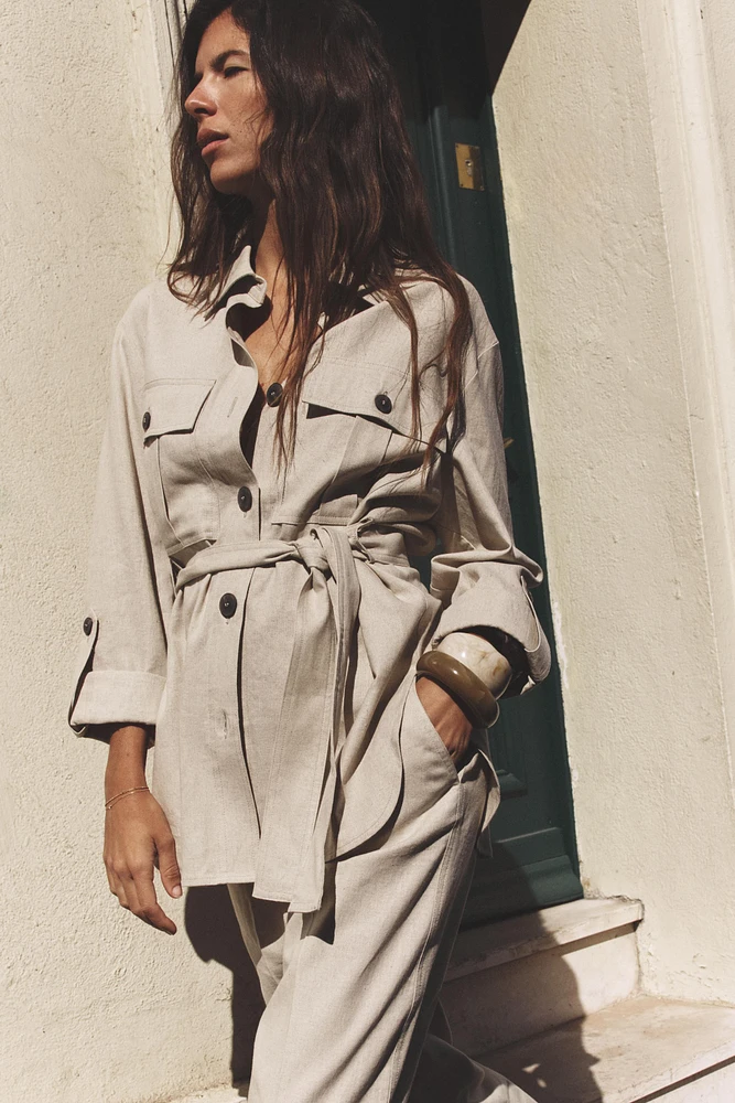 CHEMISE SAFARI EN LIN