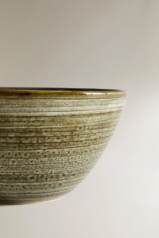 SPIRAL EARTHENWARE BOWL