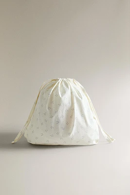 SAC RANGE-VÊTEMENTS ENFANT FLEUR