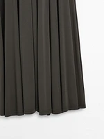 Robe longue fluide à encolure américaine - STUDIO