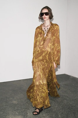 ZW COLLECTION LONG PRINT DRESS