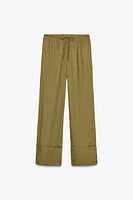 PANTALON LARGE 100 % LIN COLLECTION ZW
