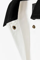 CONTRAST COLLAR OVERSHIRT ZW COLLECTION
