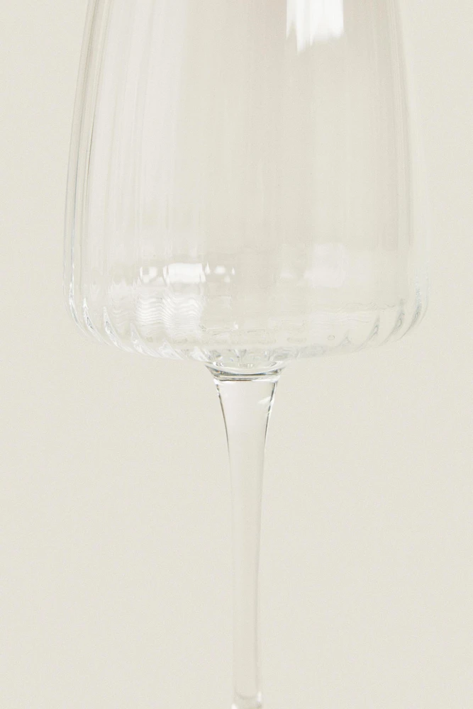 VERRE À VIN RECYCLABLE LIGNES