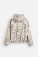 ABSTRACT PRINT DENIM JACKET