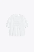 CHEMISE AVEC RAMIE ENTRE-DEUX