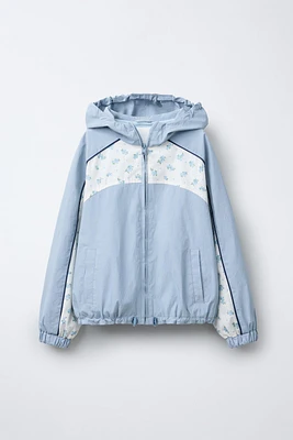 BLOUSON BOMBER TECHNIQUE À FLEURS