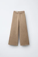 WIDE LEG KNIT PANTS