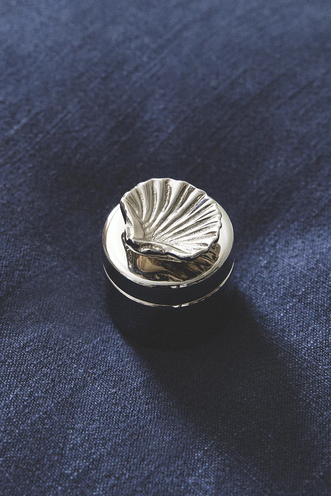 BOÎTE MÉTAL RONDE COQUILLAGE