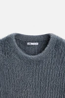 TEXTURED RIBBED SWEATER