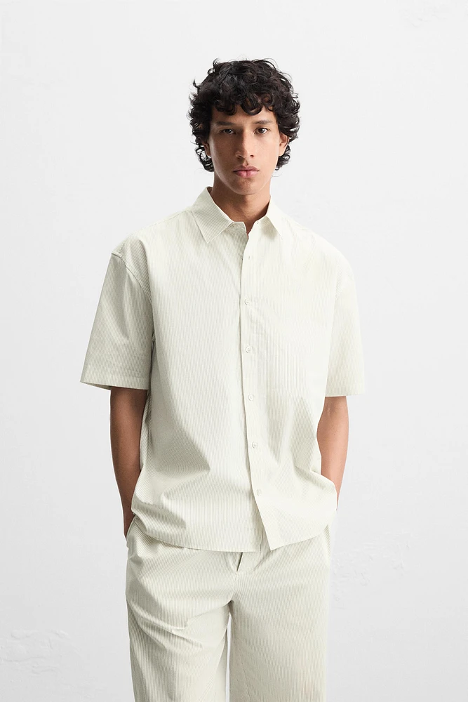 CHEMISE COTON - CHANVRE RAYÉES