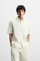 CHEMISE COTON - CHANVRE RAYÉES