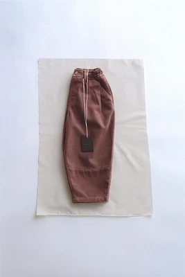 WOOL BLEND TWILL PANTS - TIMELESZ