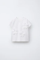 FLORAL APPLIQUÉ SHIRT