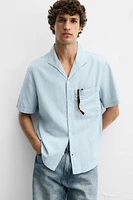 CHEMISE EN COTON ET LIN