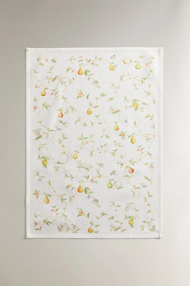 PACK OF COTTON KITCHEN TOWELS WITH PEARS (PACK OF 2)