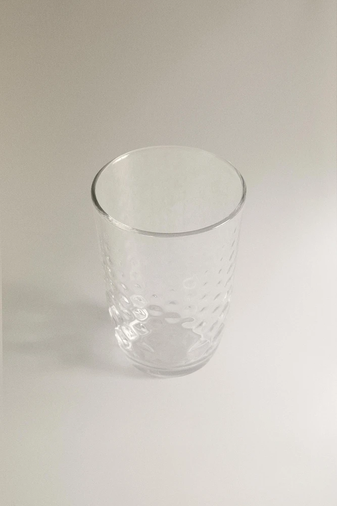 VERRE MOTIF RELIEF
