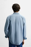 TEXTURED CHAMBRAY SHIRT