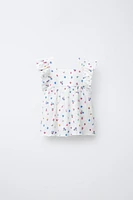 TEXTURED FLORAL T-SHIRT