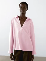Blouse légère col polo