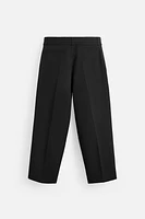 PLEATED BELTED PANTS