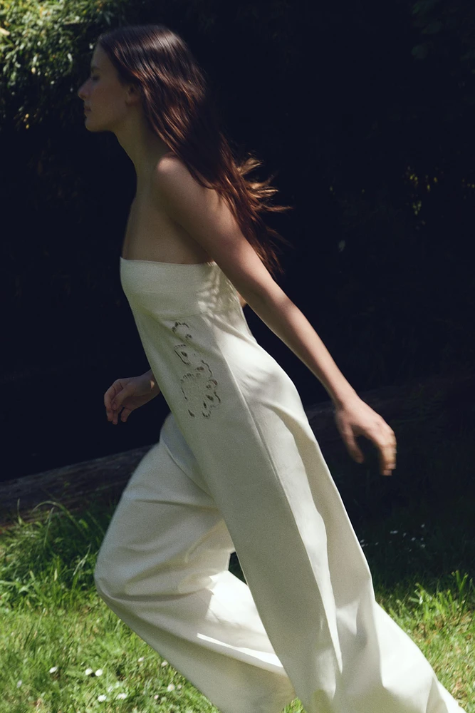 LONG EMBROIDERED JUMPSUIT