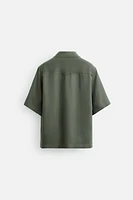 LYOCELL-LINEN FLOWY SHIRT