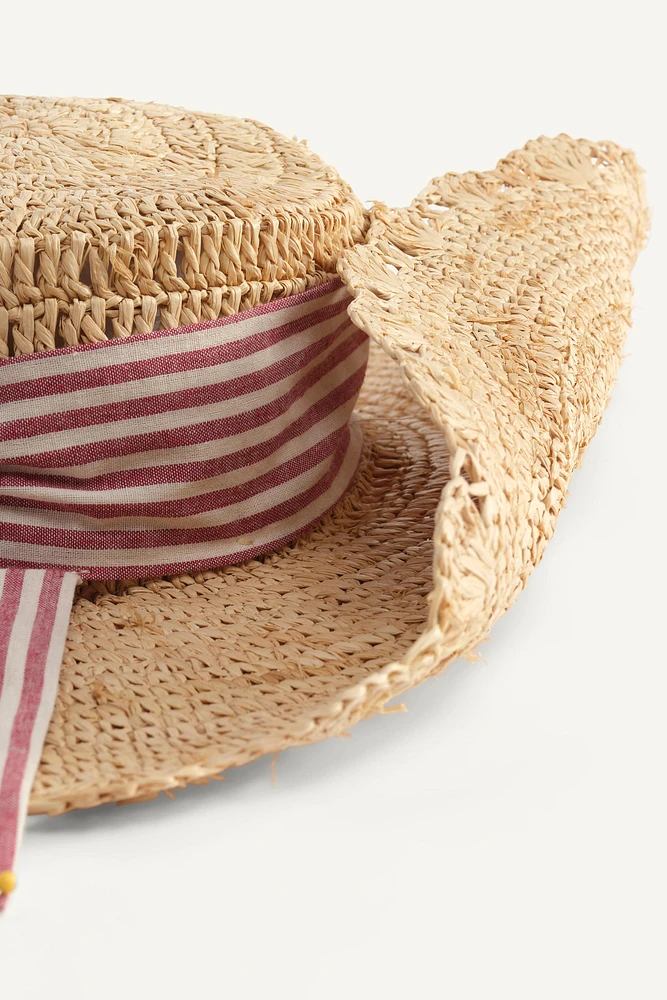 CHAPEAU CAPELINE LACET RAYURES ÉDITION LIMITÉE