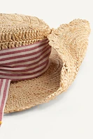 CHAPEAU CAPELINE LACET RAYURES ÉDITION LIMITÉE