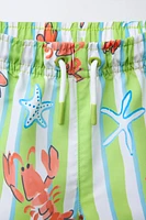 2-6 YEARS/ STAR AND LOBSTER SWIM SHORTS