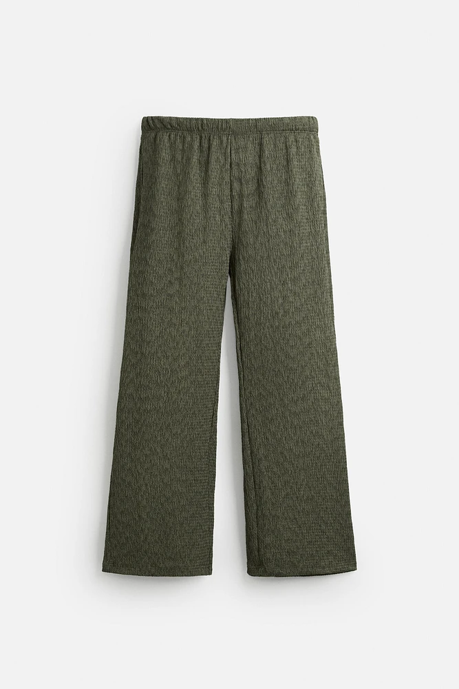 PANTALON STRUCTURÉ À TEXTURE