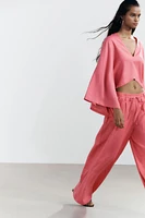 LINEN PALAZZO PANTS