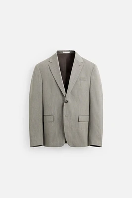 HERRINGBONE SUIT JACKET