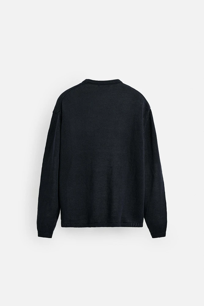 100% LINEN SWEATER