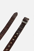 CEINTURE EN CUIR GRAVÉ ÉDITION LIMITÉE