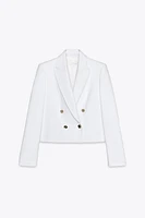 CROPPED DOUBLE BREASTED BLAZER