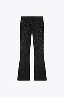 JACQUARD SEAM DETAIL PANTS