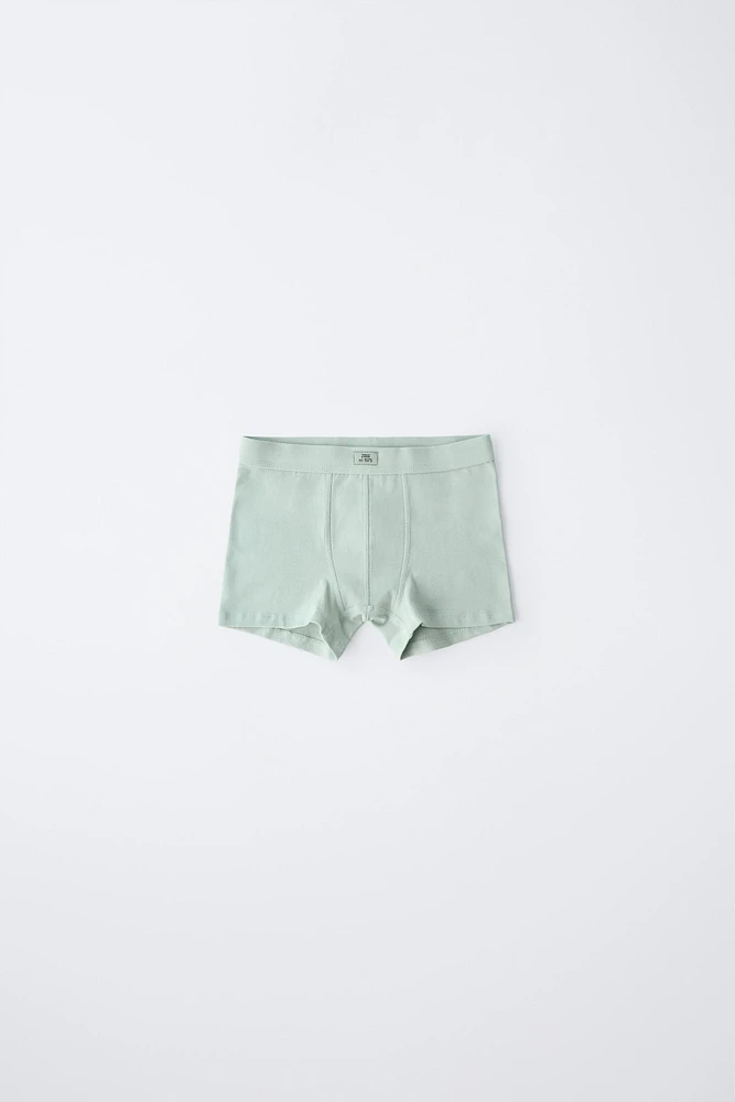 6-14 ANS/ LOT DE CINQ BOXERS ÉTIQUETTE