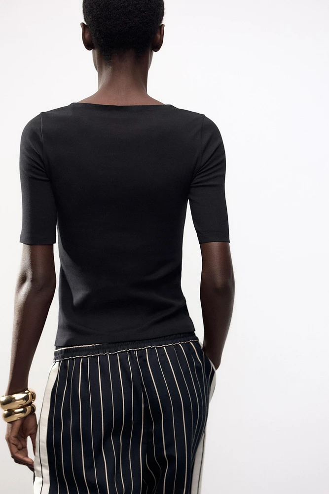 SQUARE NECK SHIRT