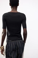 SQUARE NECK SHIRT