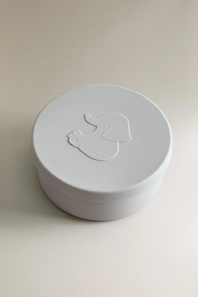 BOÎTE DE CONSERVATION ENFANT SILICONE ÉLÉPHANT