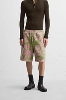 FLEECE JACQUARD SHORTS X NANUSHKA