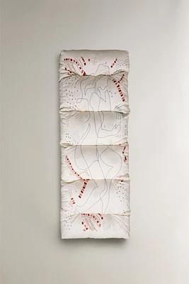 SURMATELAS COTON MOTIFS BRODÉS